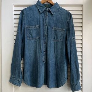Ralph Lauren Denim Shirt, Size XL